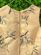 Forever 21 Butter Yellow Floral Crop Top
