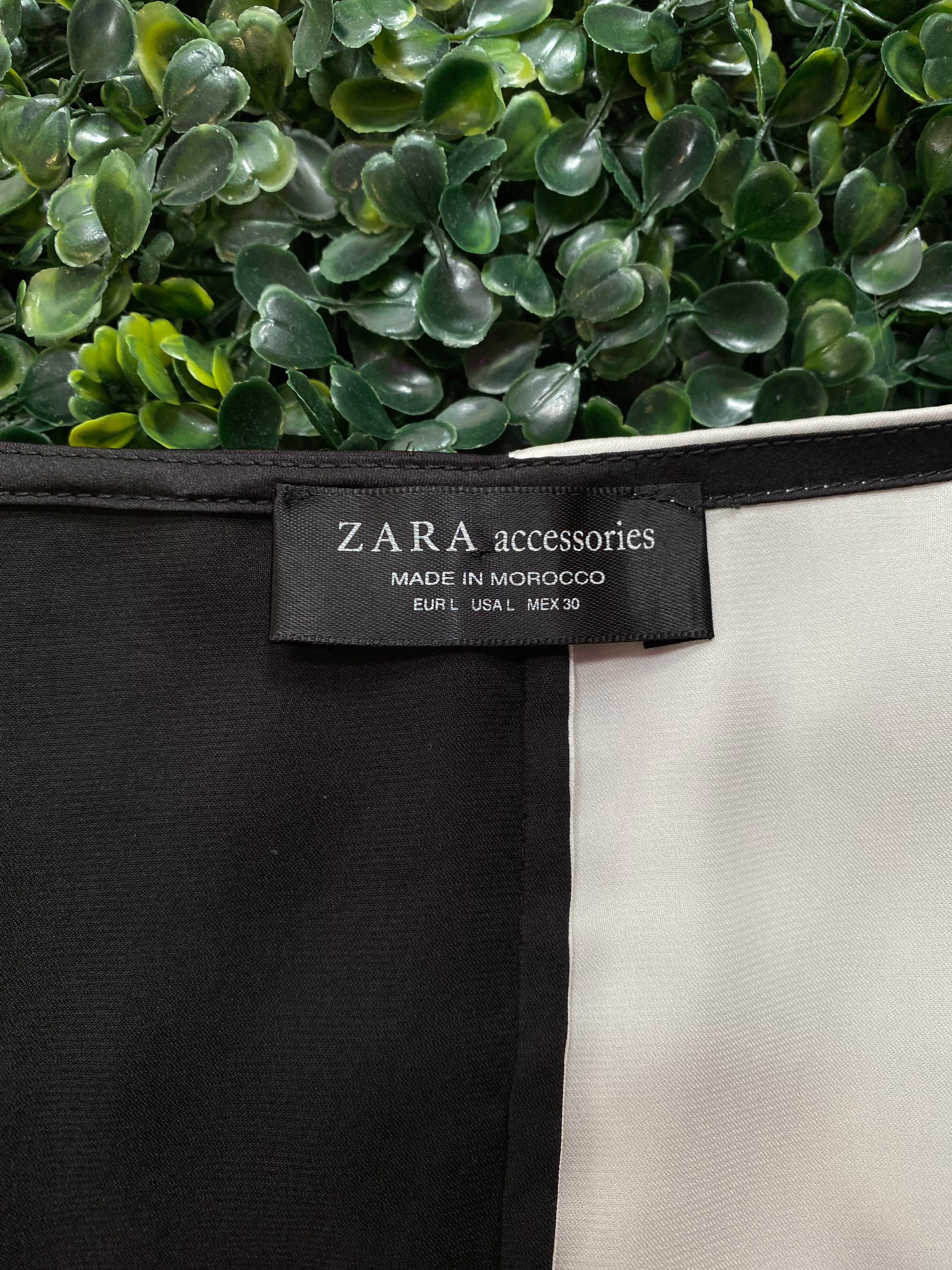 Zara Black & White Wrap Bodysuit