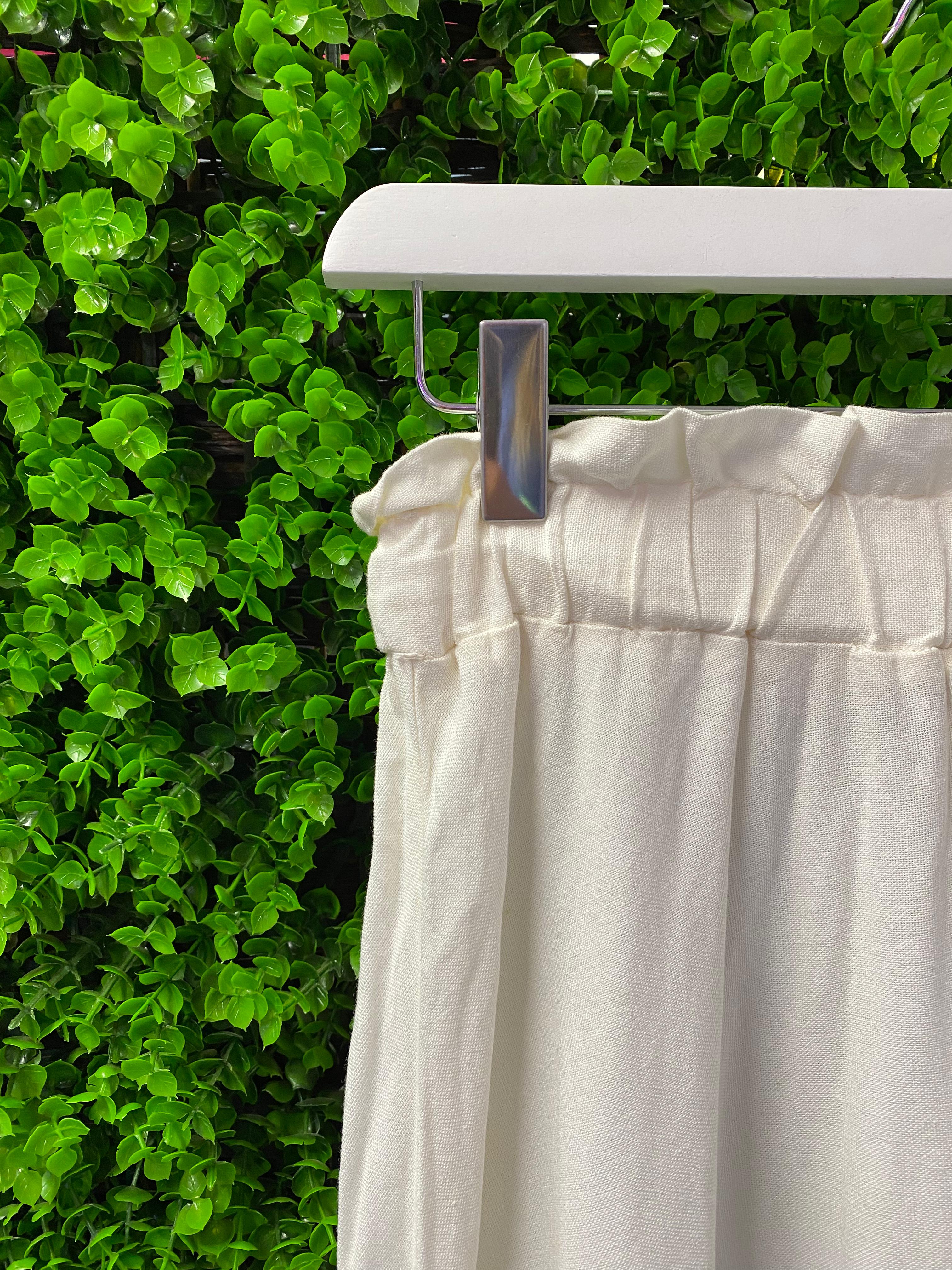 Miilla Cream Linen-Blend Maxi Skirt
