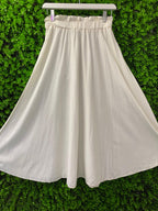Miilla Cream Linen-Blend Maxi Skirt