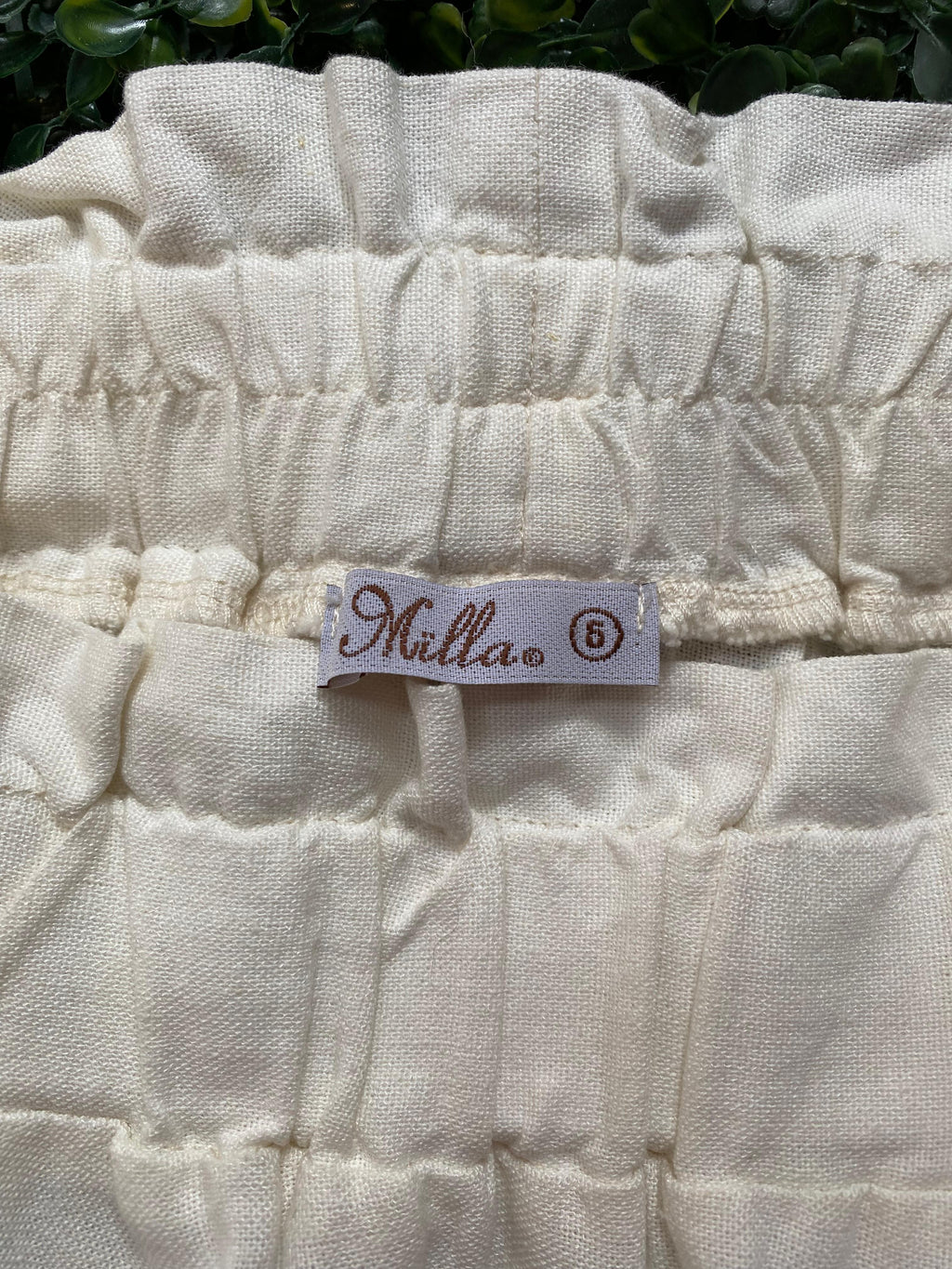 Miilla Cream Linen-Blend Maxi Skirt