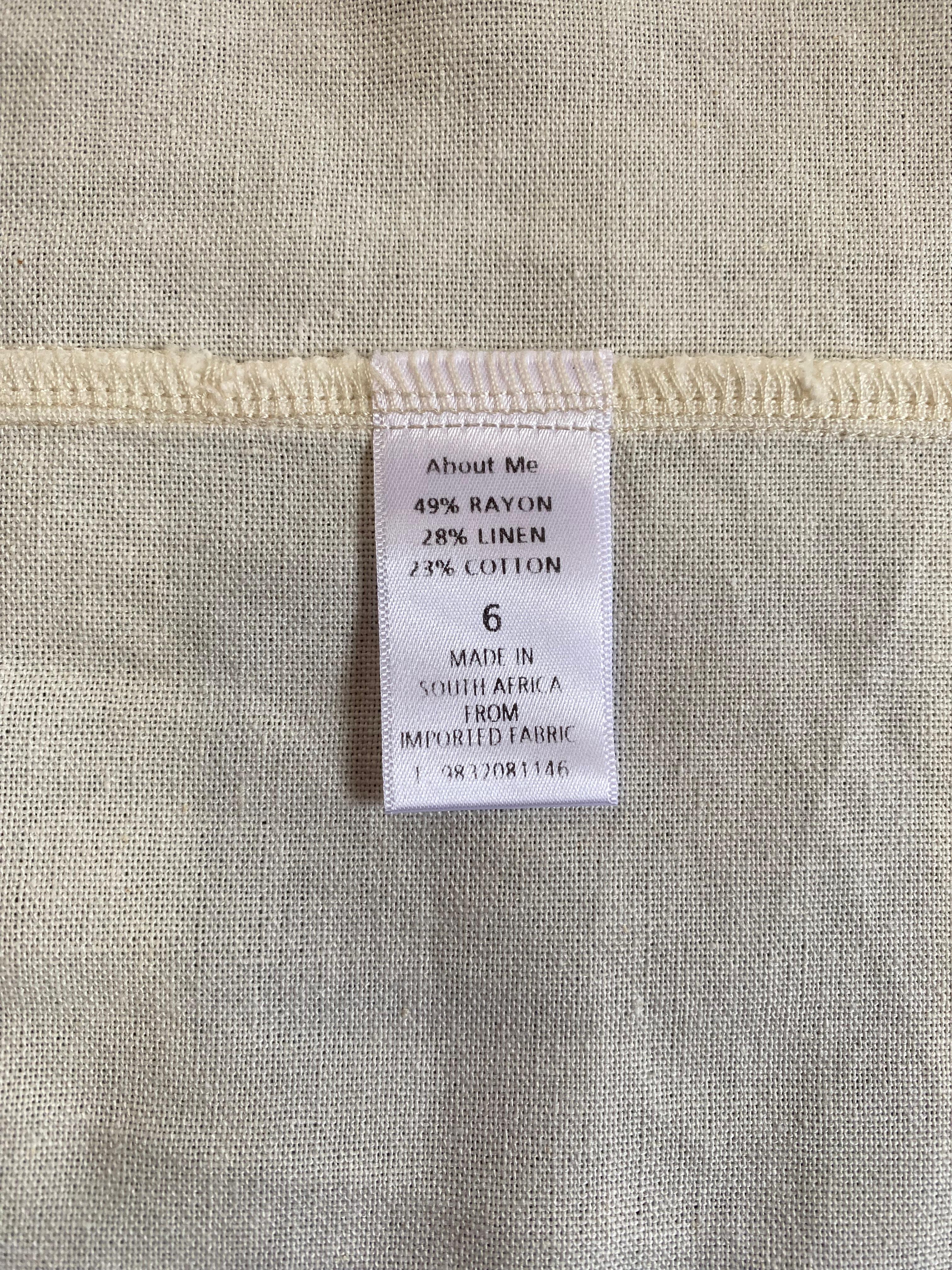 Miilla Cream Linen-Blend Maxi Skirt