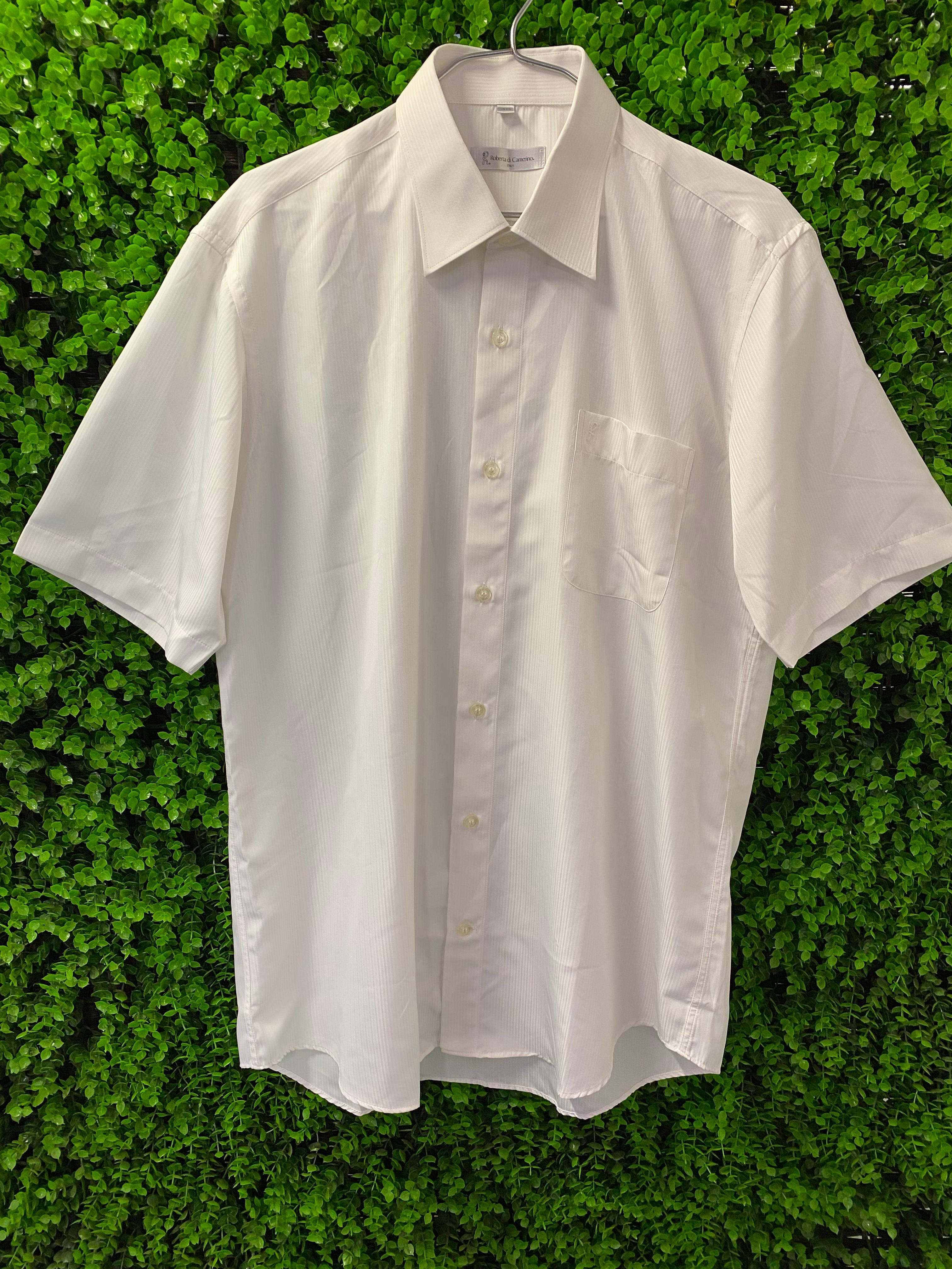 Roberta di Camerino White Short-Sleeve Shirt