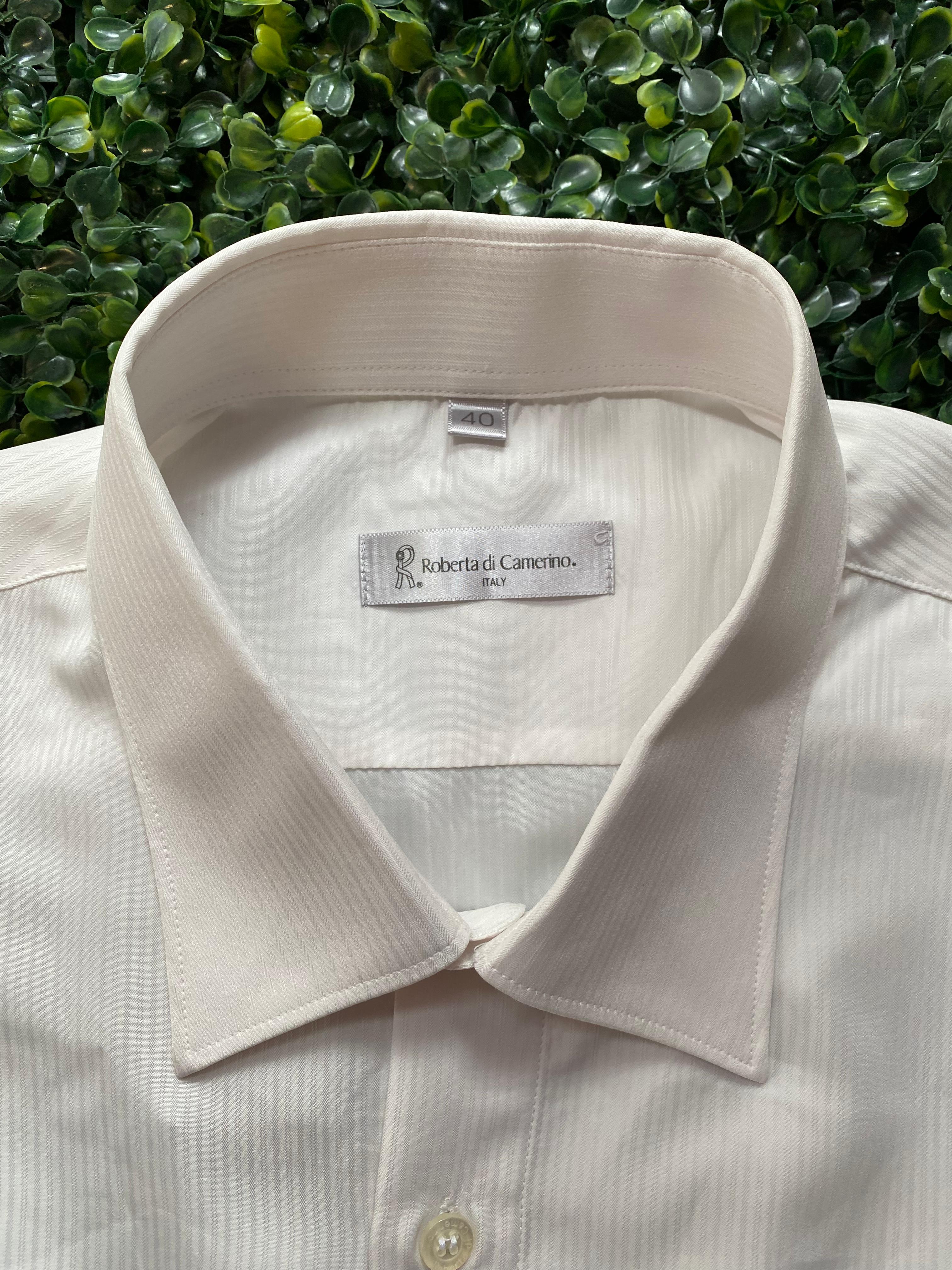 Roberta di Camerino White Short-Sleeve Shirt