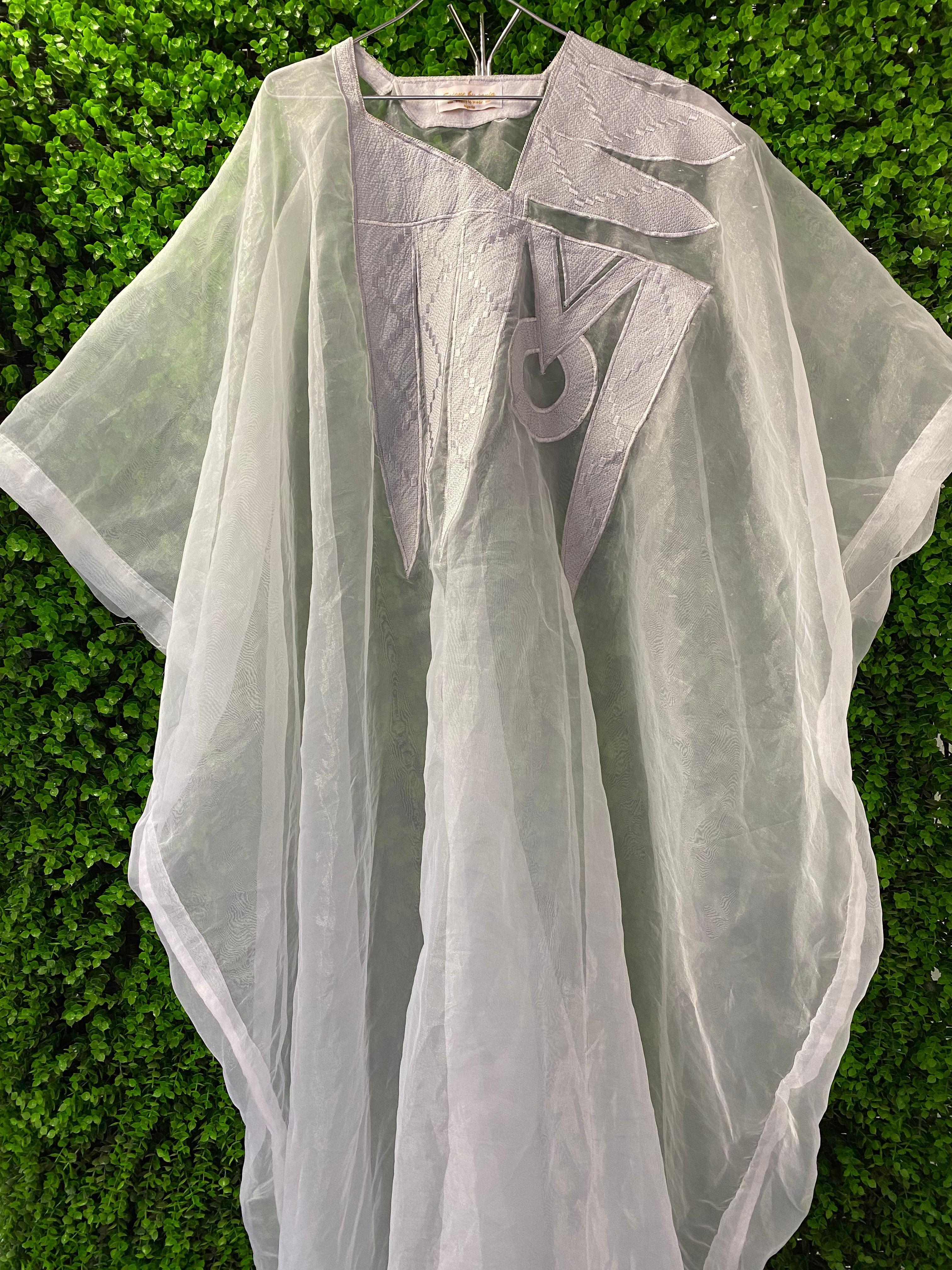 Soigne by Sonia Sheer Floor-Length Kaftan Dress