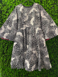 Black & White Statement Print Dress