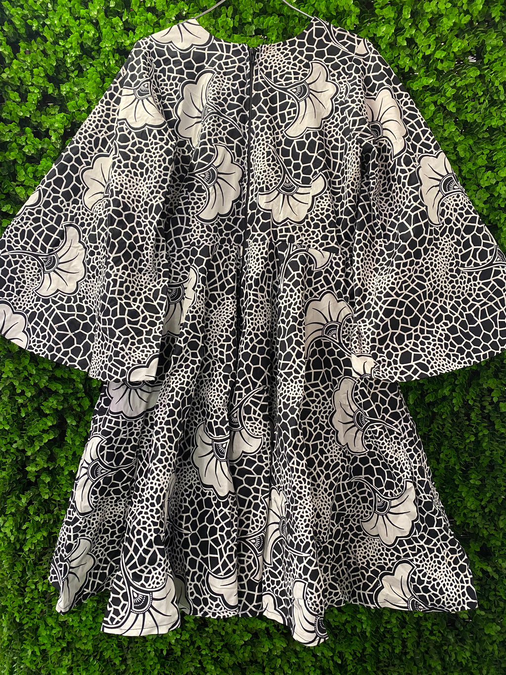 Black & White Statement Print Dress