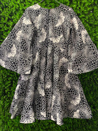 Black & White Statement Print Dress