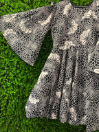Black & White Statement Print Dress