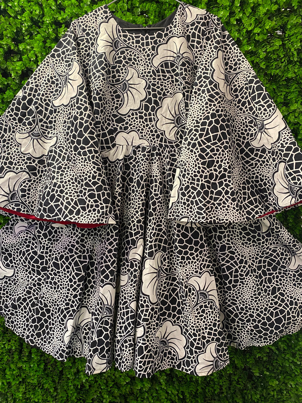 Black & White Statement Print Dress