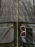 Tokka Tribe Black & Grey Utility Puffer Jacket