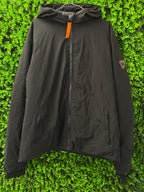 German Gaston Black Hooded Down Jacket