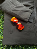 German Gaston Black Hooded Down Jacket