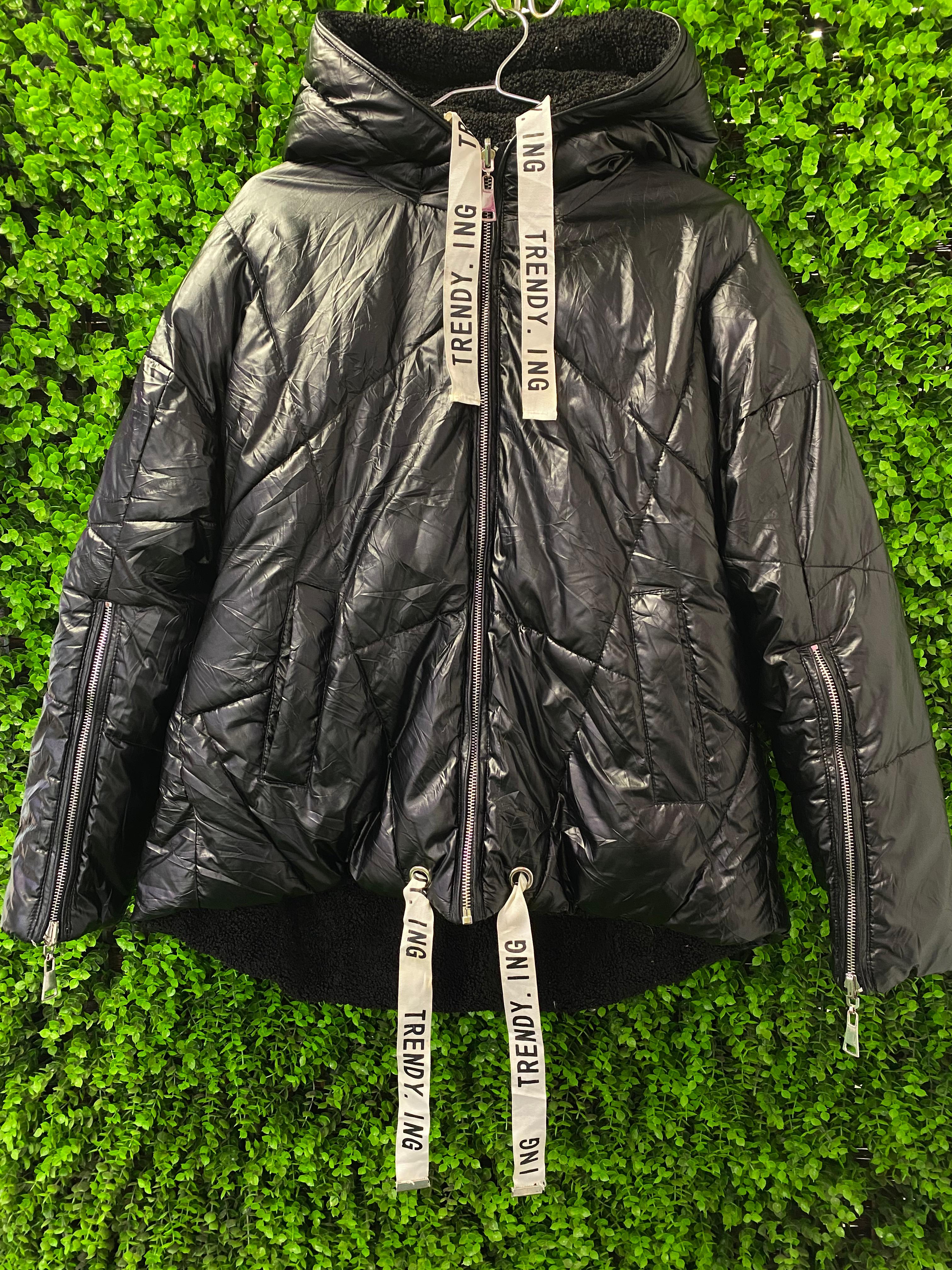 Black Quilted Puffer Jacket