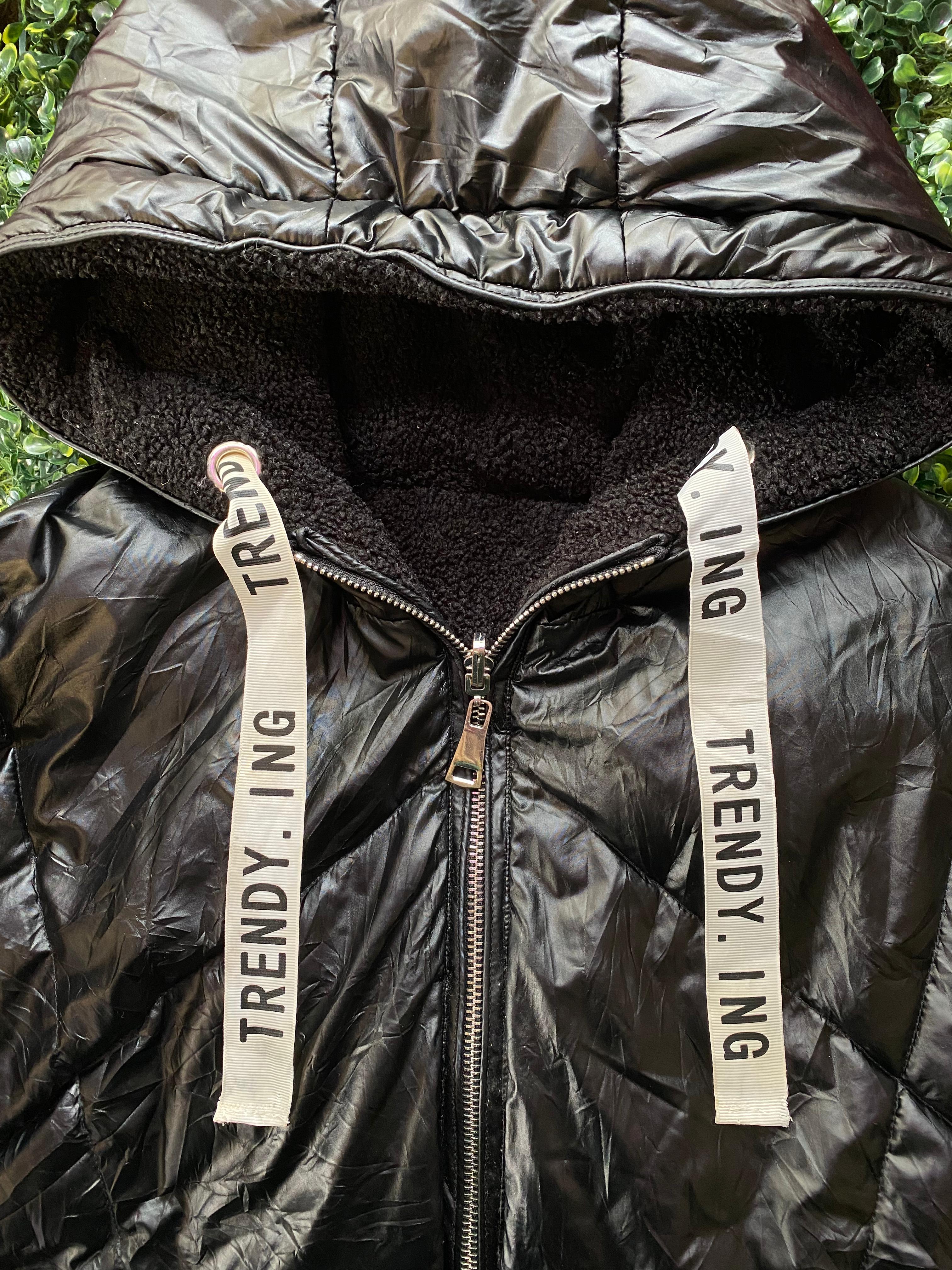 Black Quilted Puffer Jacket
