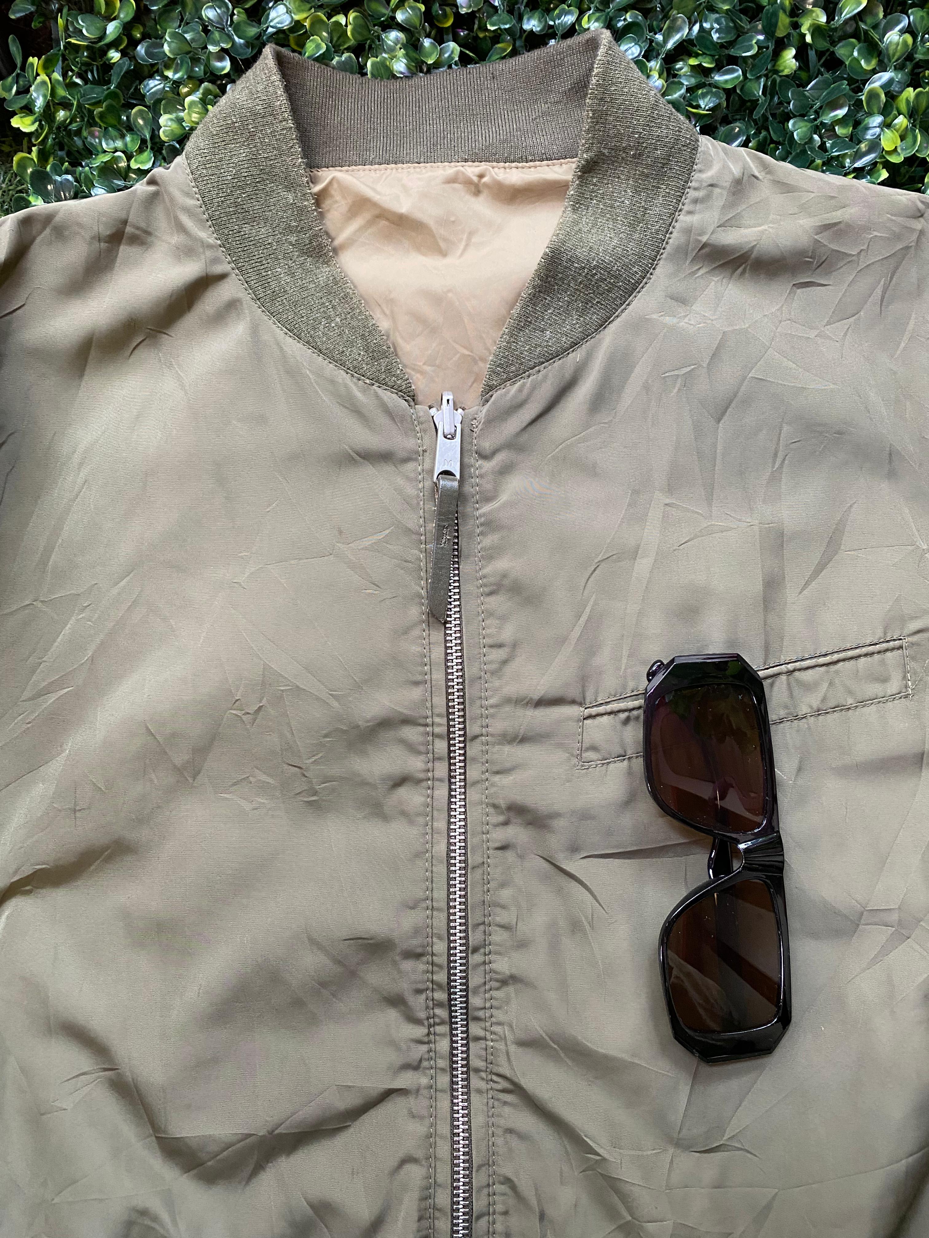 Mango Man Khaki Bomber Jacket
