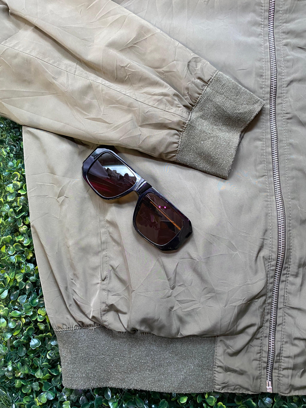 Mango Man Khaki Bomber Jacket