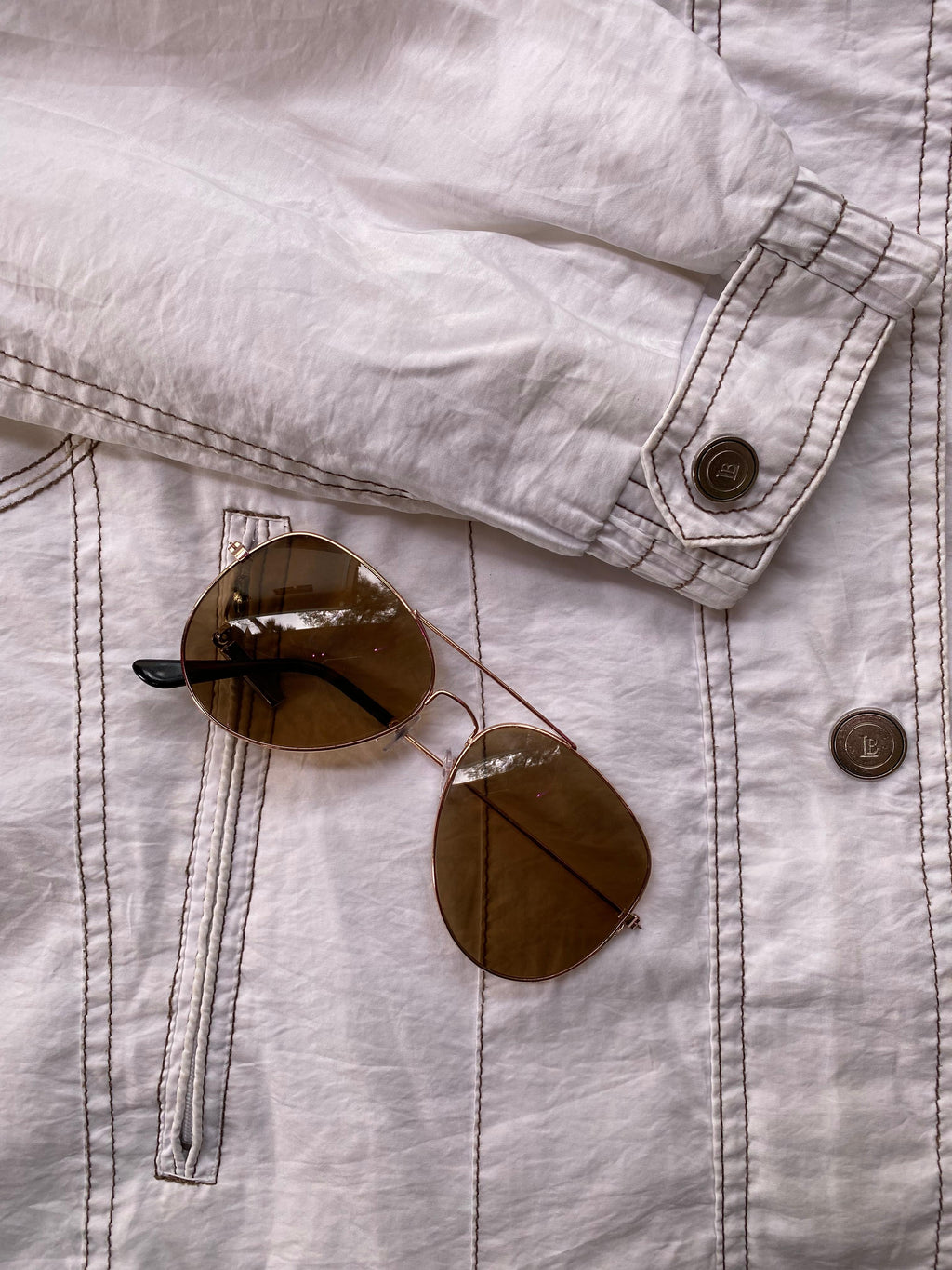 Longbeach White Lightweight Jacket