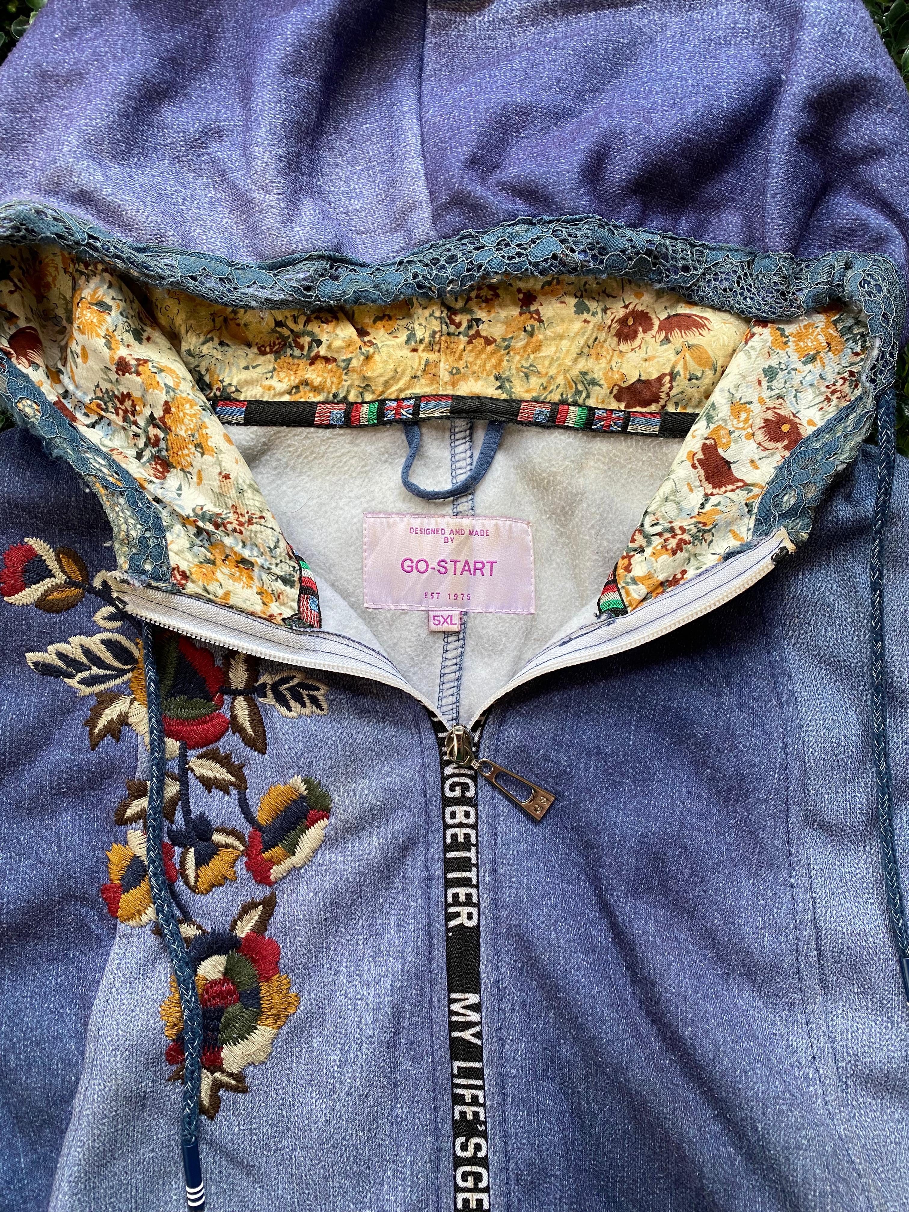 Go-Start Embroidered Hooded Jacket