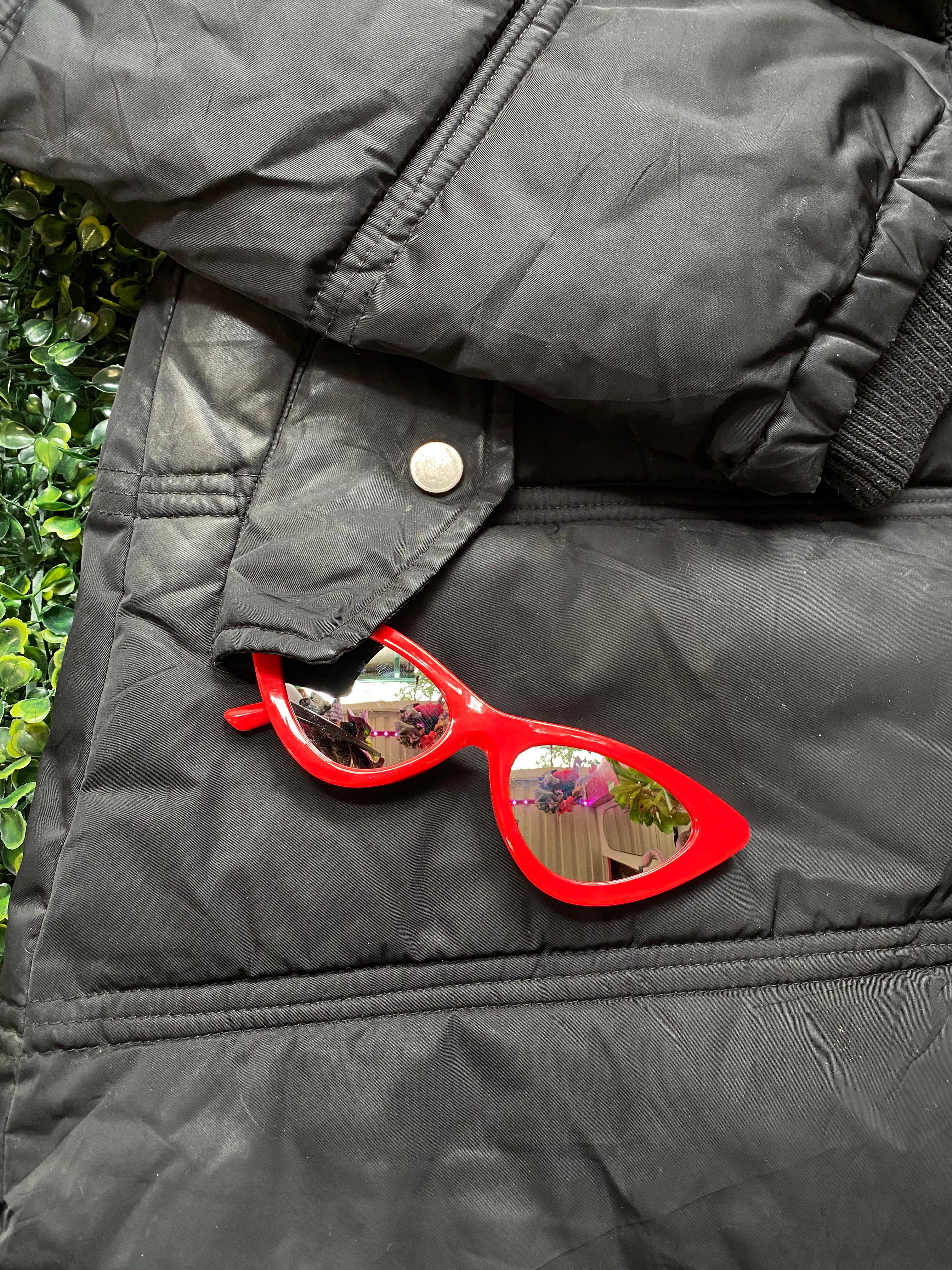 Manguun Black Padded Hooded Jacket with Detachable Faux Fur Trim