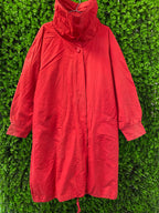 Gabriel Braans Red Longline Coat with Pockets