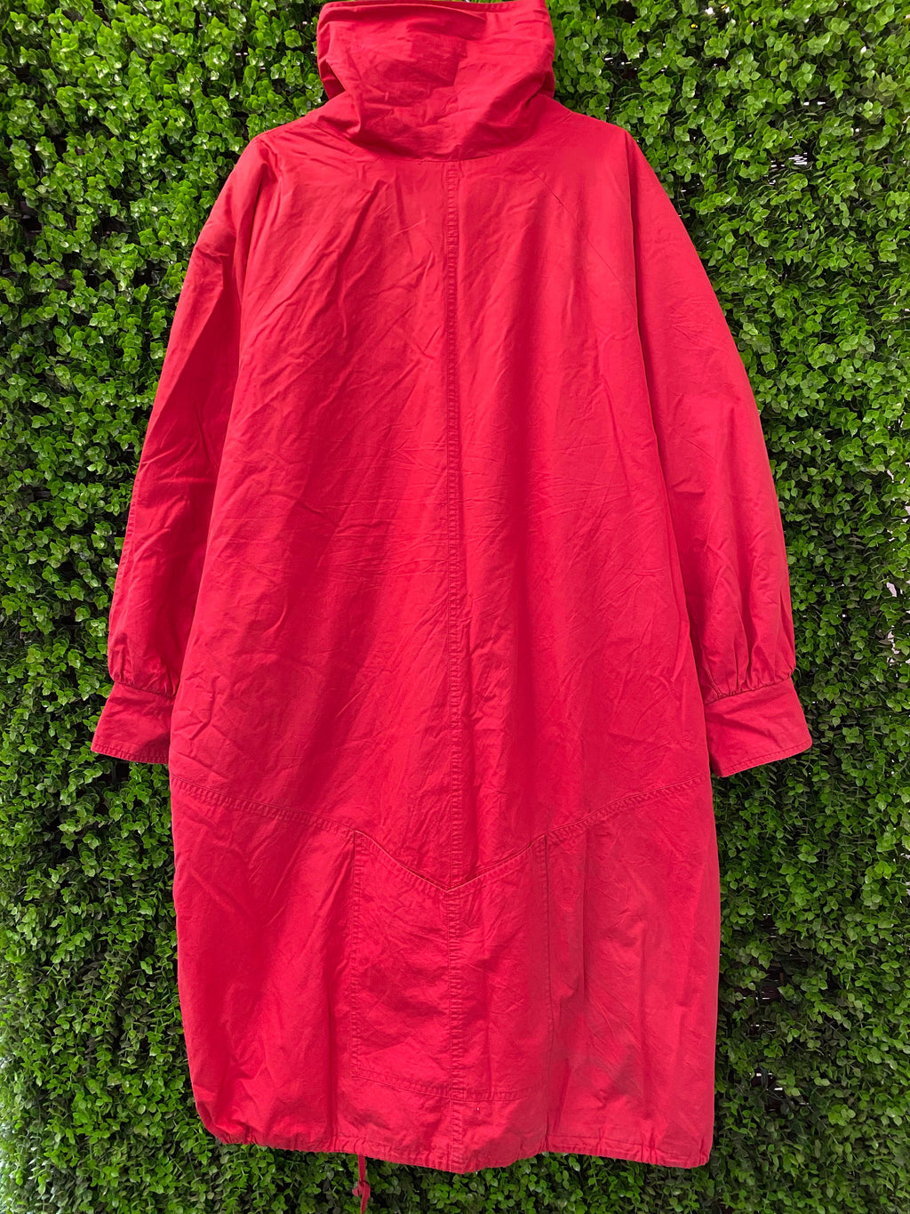 Gabriel Braans Red Longline Coat with Pockets