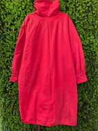 Gabriel Braans Red Longline Coat with Pockets