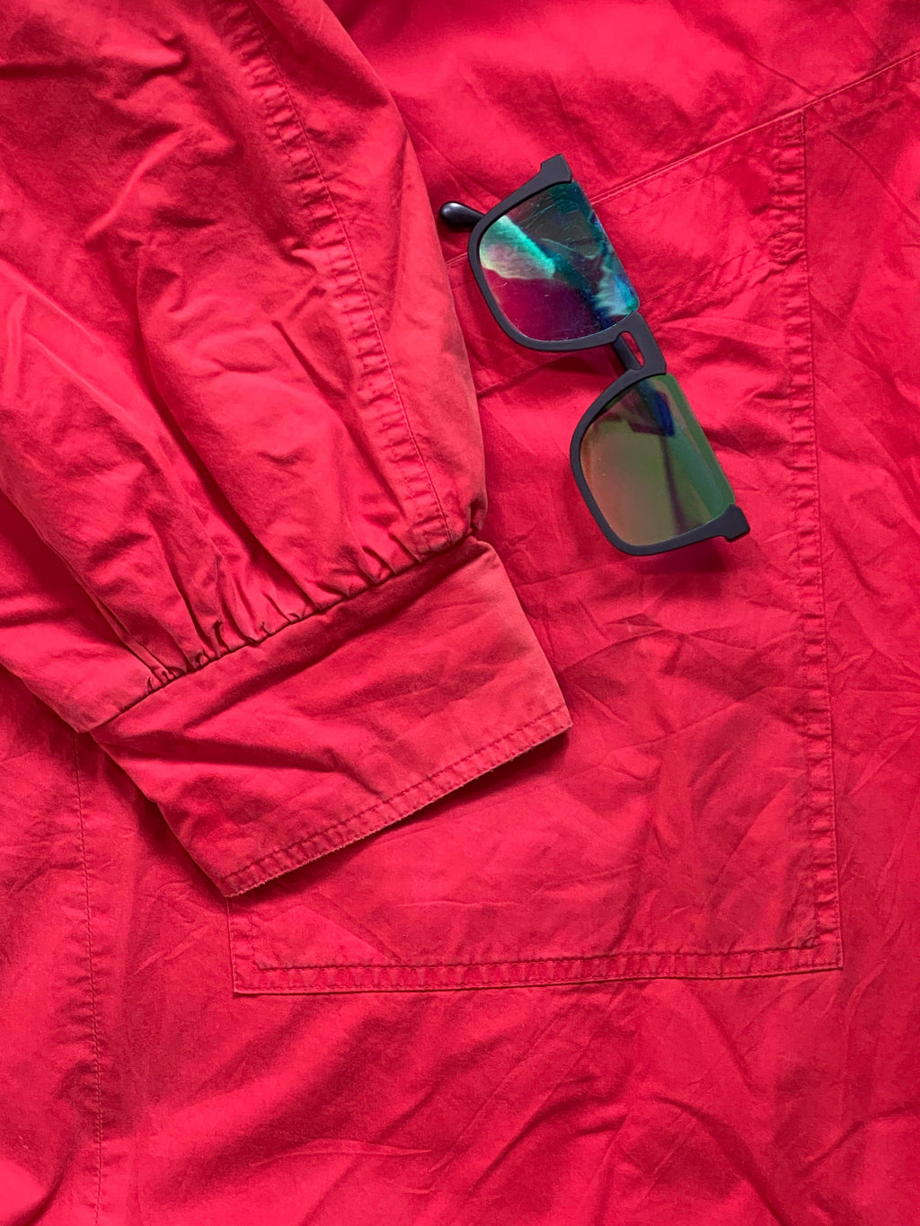 Gabriel Braans Red Longline Coat with Pockets