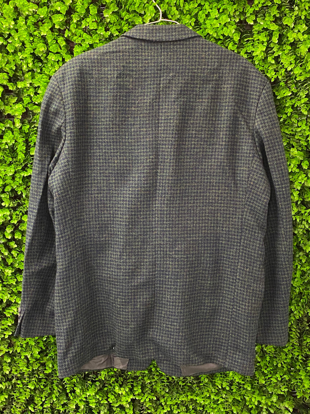 K. Riccardo Houndstooth Wool-Blend Blazer with Pockets