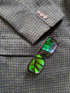 K. Riccardo Houndstooth Wool-Blend Blazer with Pockets