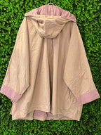 ASOS Beige & Pink Hooded Utility Parka Jacket