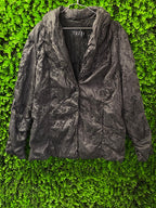 Tuzzi Black Textured Floral Jacket