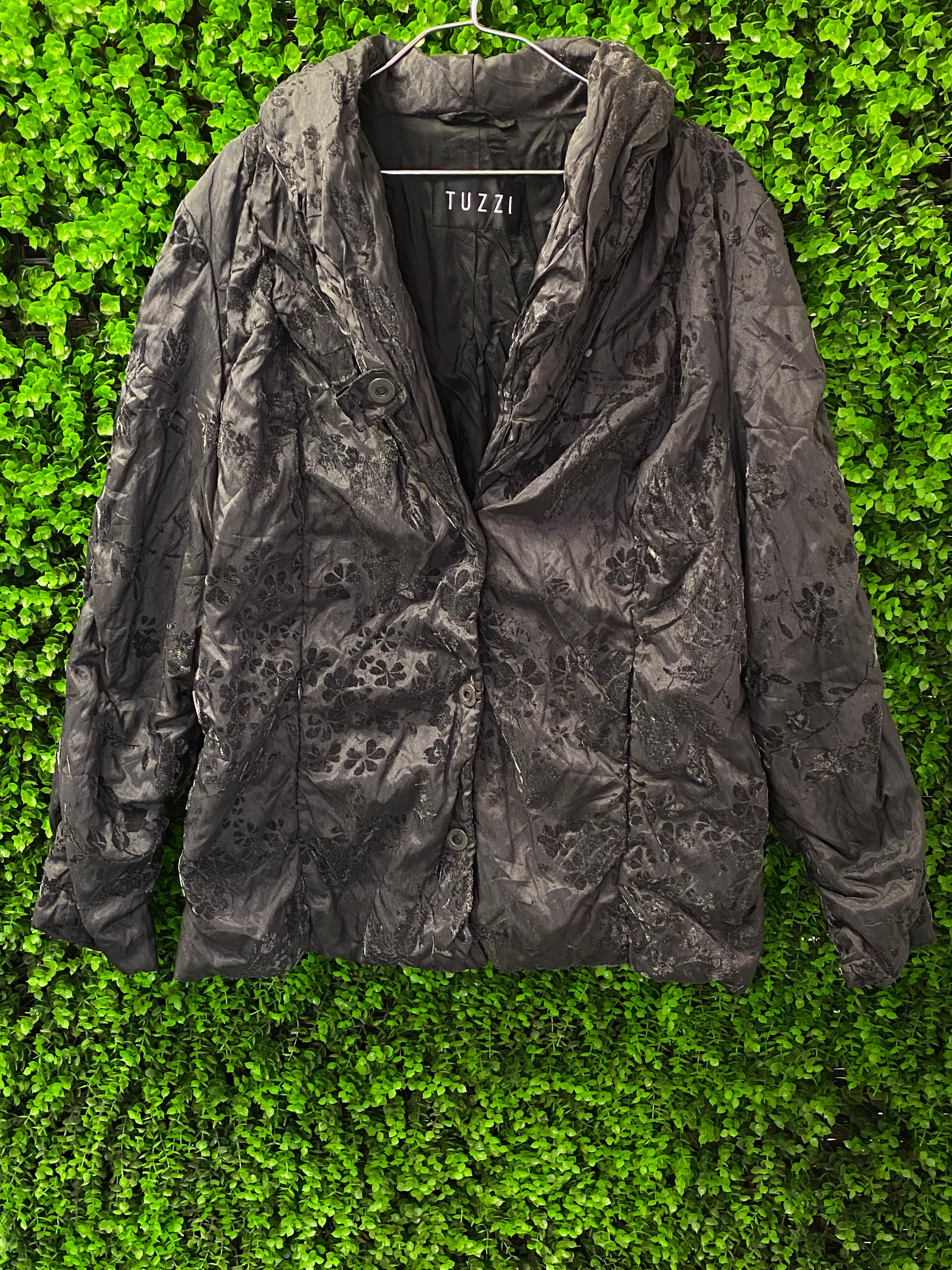 Tuzzi Black Textured Floral Jacket