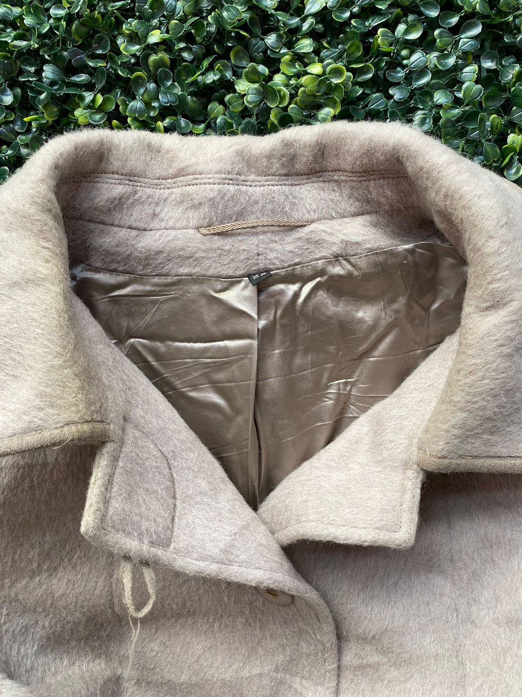 Canda Beige Alpaca Wool Blend Coat