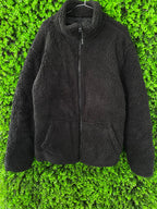 Brave Soul Black Teddy Fleece Jacket