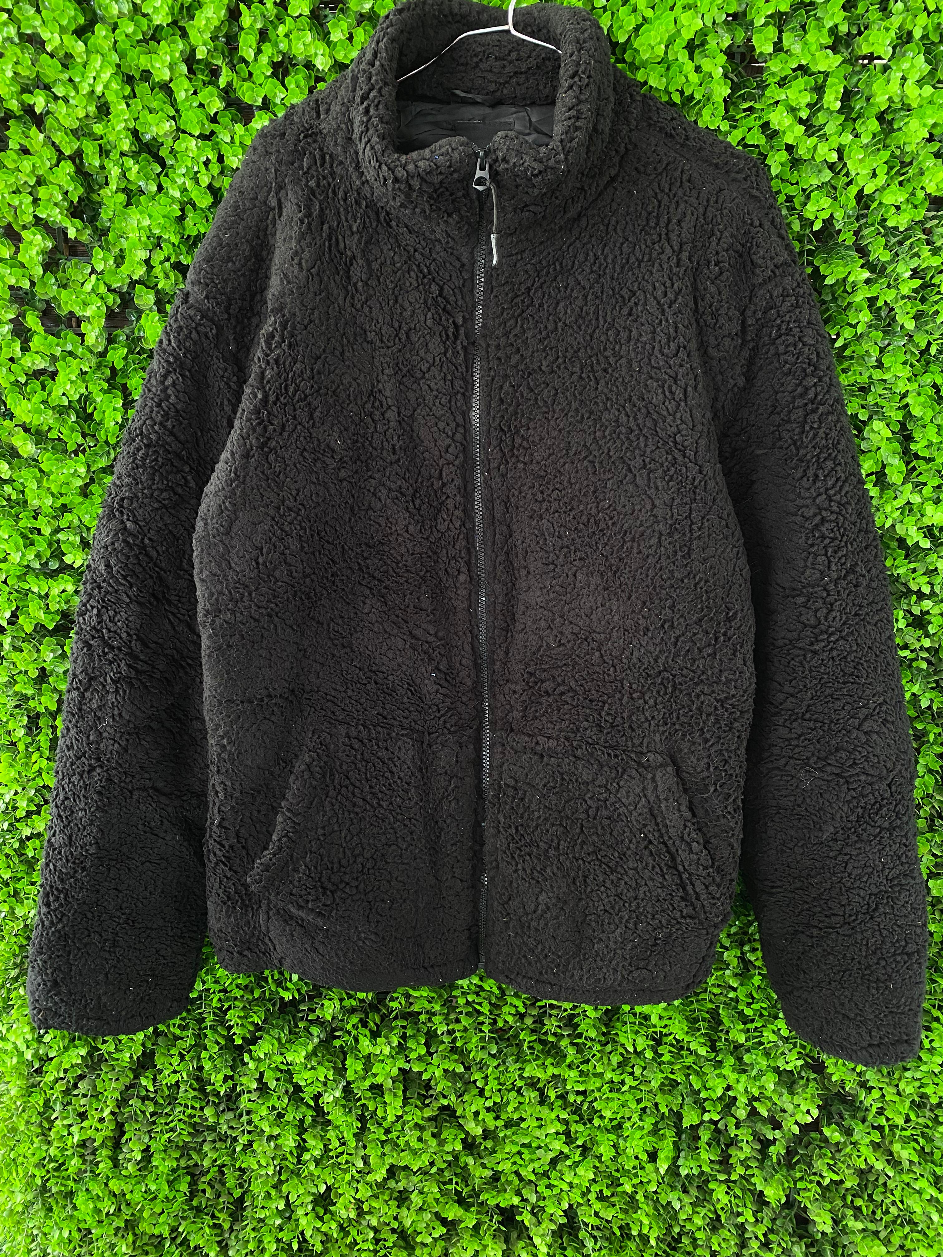 Brave Soul Black Teddy Fleece Jacket