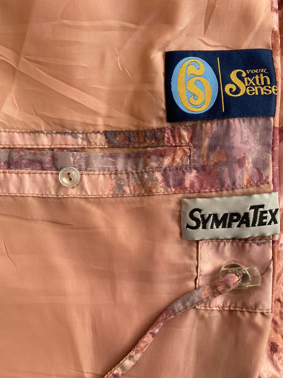 Your Sixth Sense Pink Abstract Print Utility Jacket