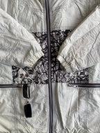 Shamp White & Black Patterned Padded Jacket