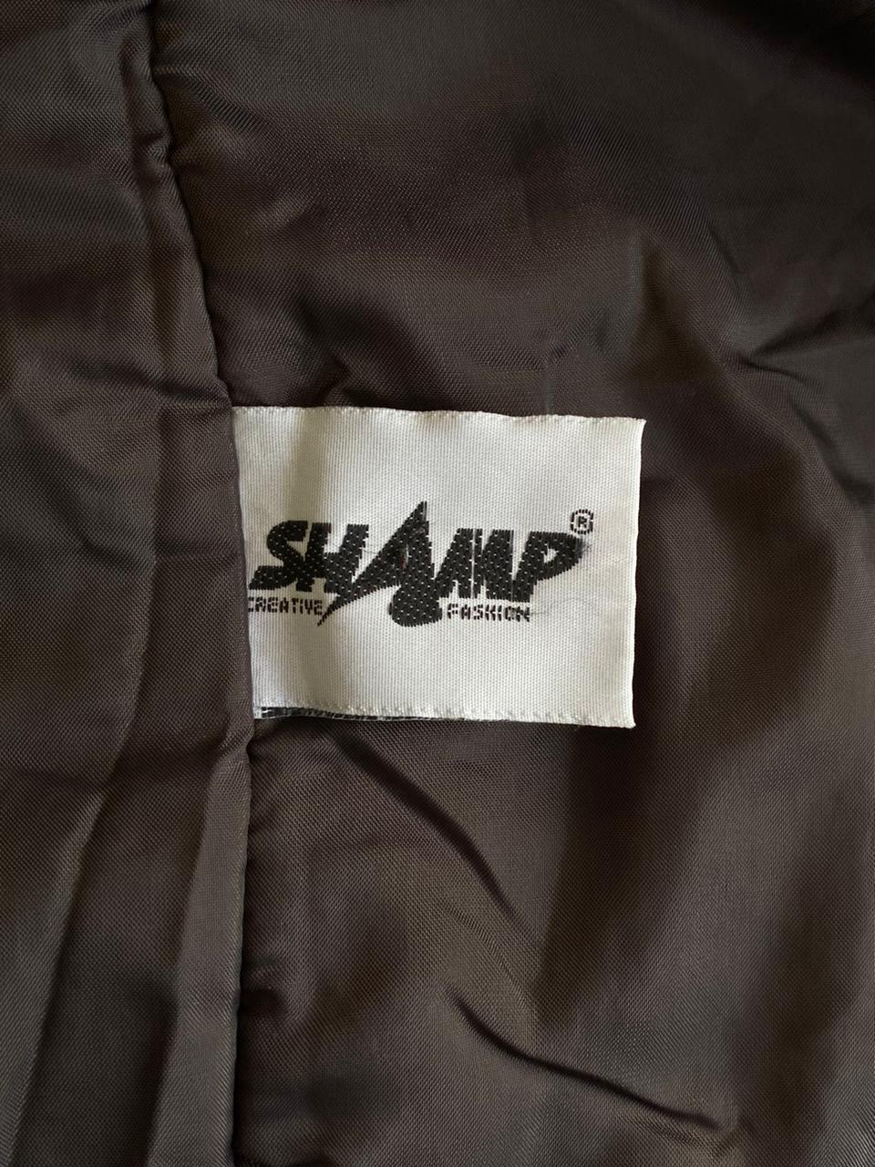 Shamp White & Black Patterned Padded Jacket