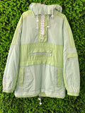 L’Agression Light Green Hooded Ski Jacket