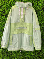 L’Agression Light Green Hooded Ski Jacket