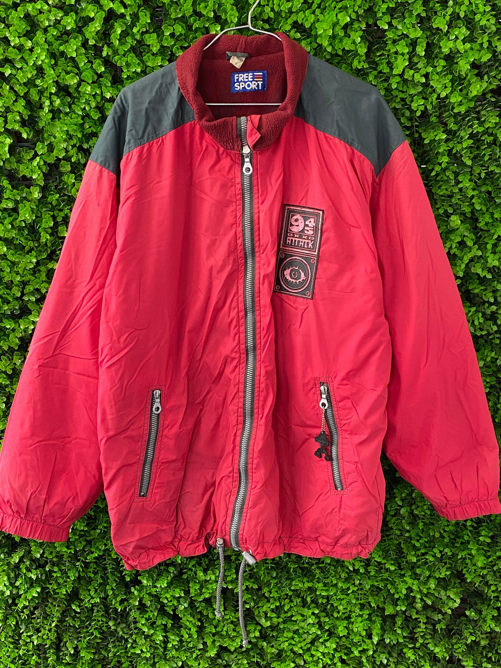 Free Sport Red Hot Track Zip-Up Jacket