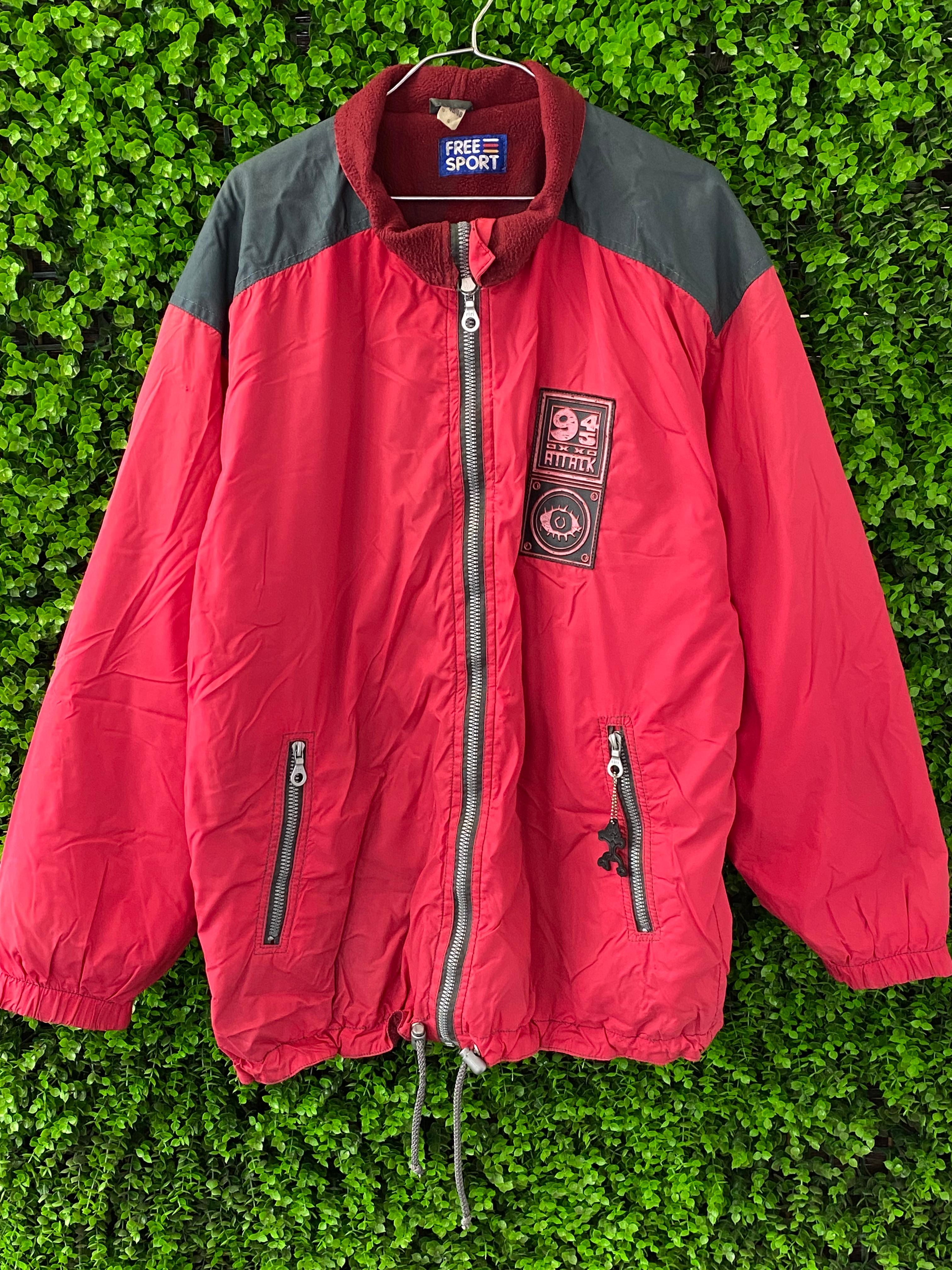 Free Sport Red Hot Track Zip-Up Jacket