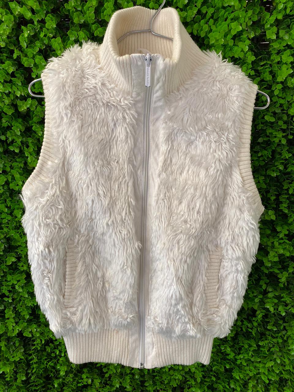Tally Weijl Faux Fur Zip-Up Gilet