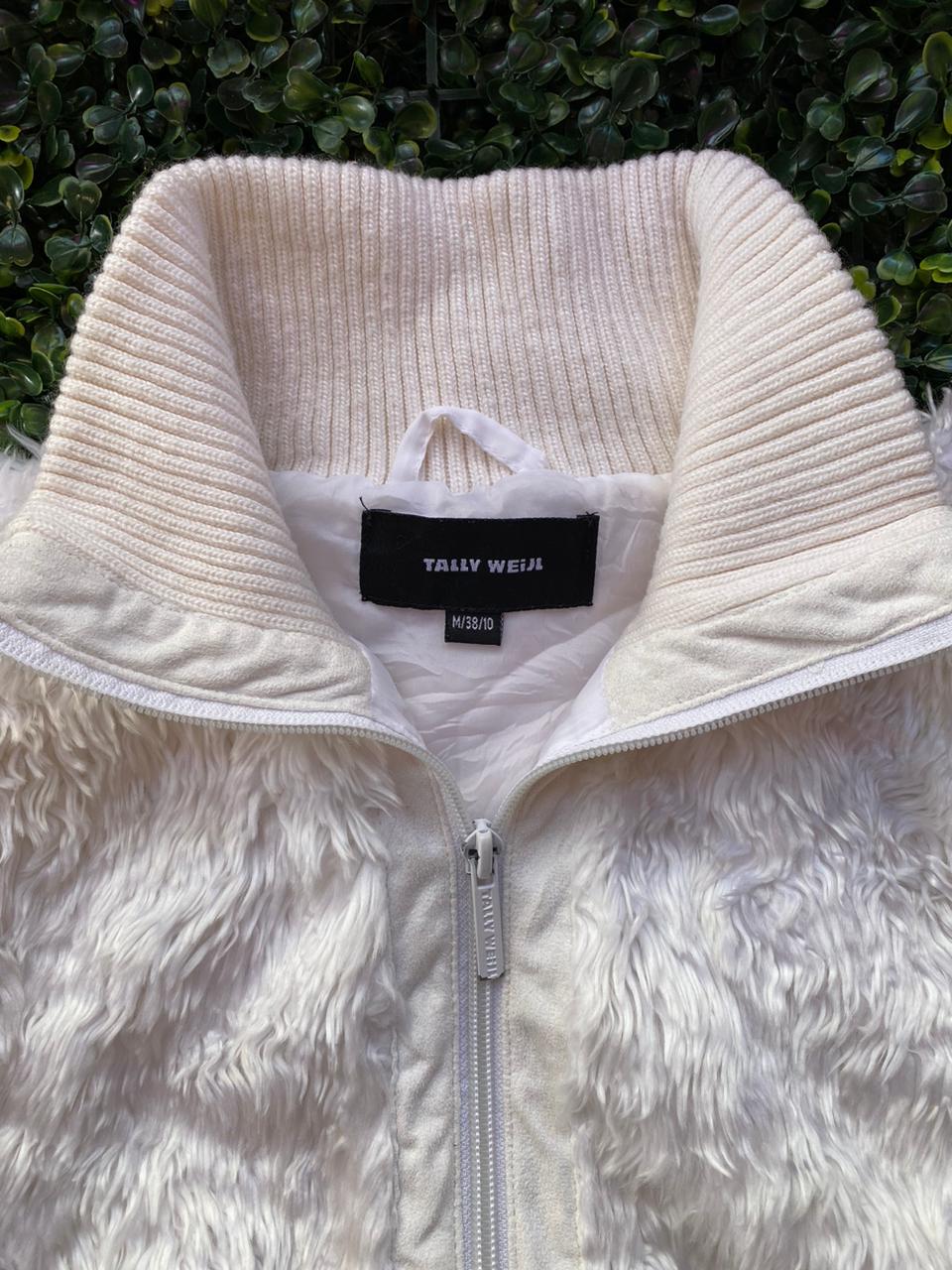Tally Weijl Faux Fur Zip-Up Gilet