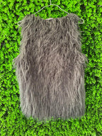 FB Sister Grey Faux Fur Sleeveless Gilet