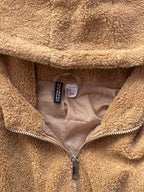 H&M Camel Teddy Hooded Jacket