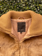 Vero Moda Tan Faux Fur Bomber Jacket