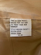 Vero Moda Tan Faux Fur Bomber Jacket