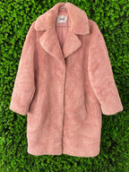 Stand Dusty Pink Teddy Coat